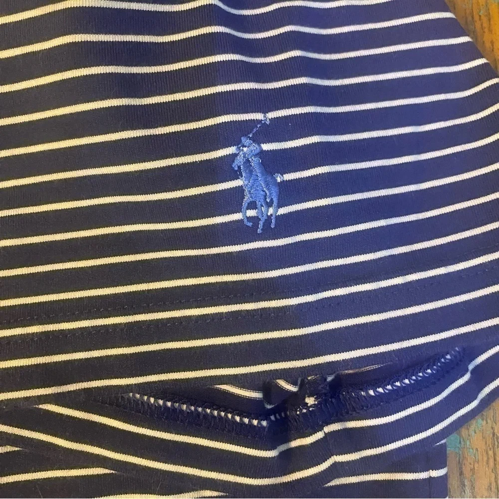 RARE Really Clean Ralph Lauren Polo Golf Mens Shirt Size XXL Blue/White